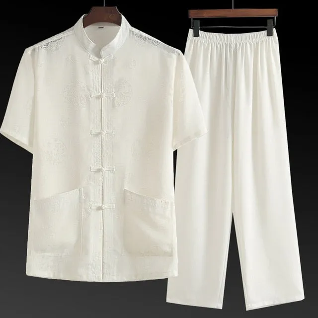 Tang Suit Men's Short Sleeved Shirts