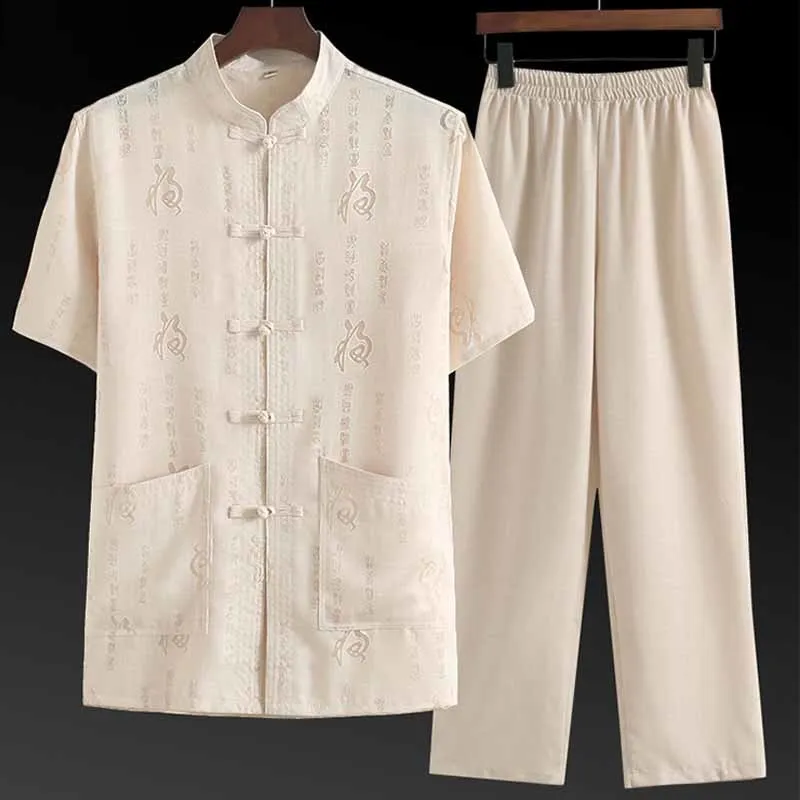 Tang Suit Men's Short Sleeved Shirts