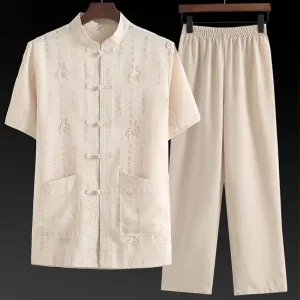 Tang Suit Men's Short Sleeved Shirts