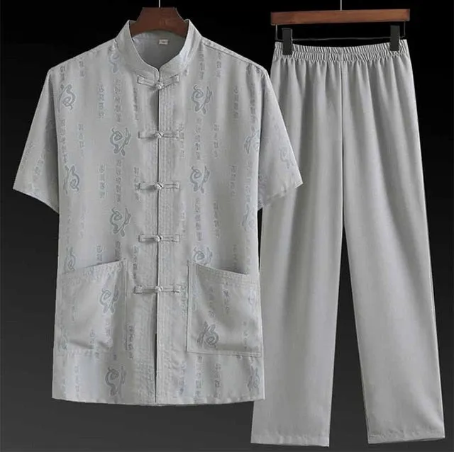 Tang Suit Men's Short Sleeved Shirts
