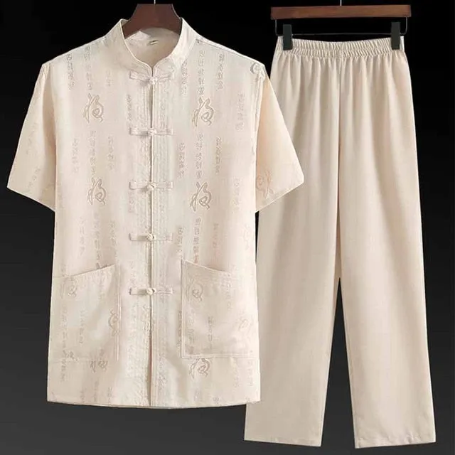 Tang Suit Men's Short Sleeved Shirts