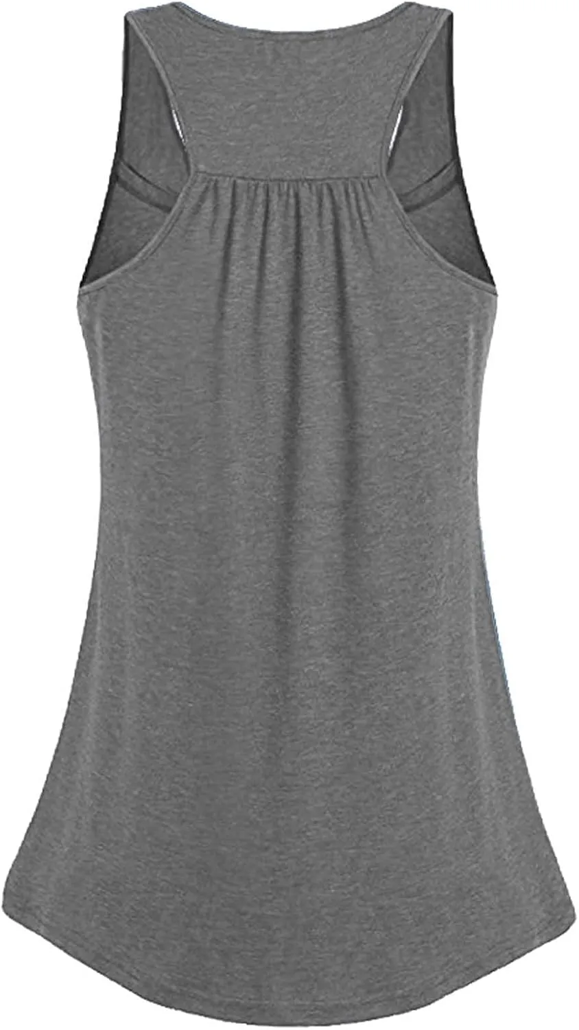 TANGNADE Women's Maternity Nursing Tank Tops Sleeveless Scoop Neck Breastfeeding Shirt Pregnancy Home Clothes