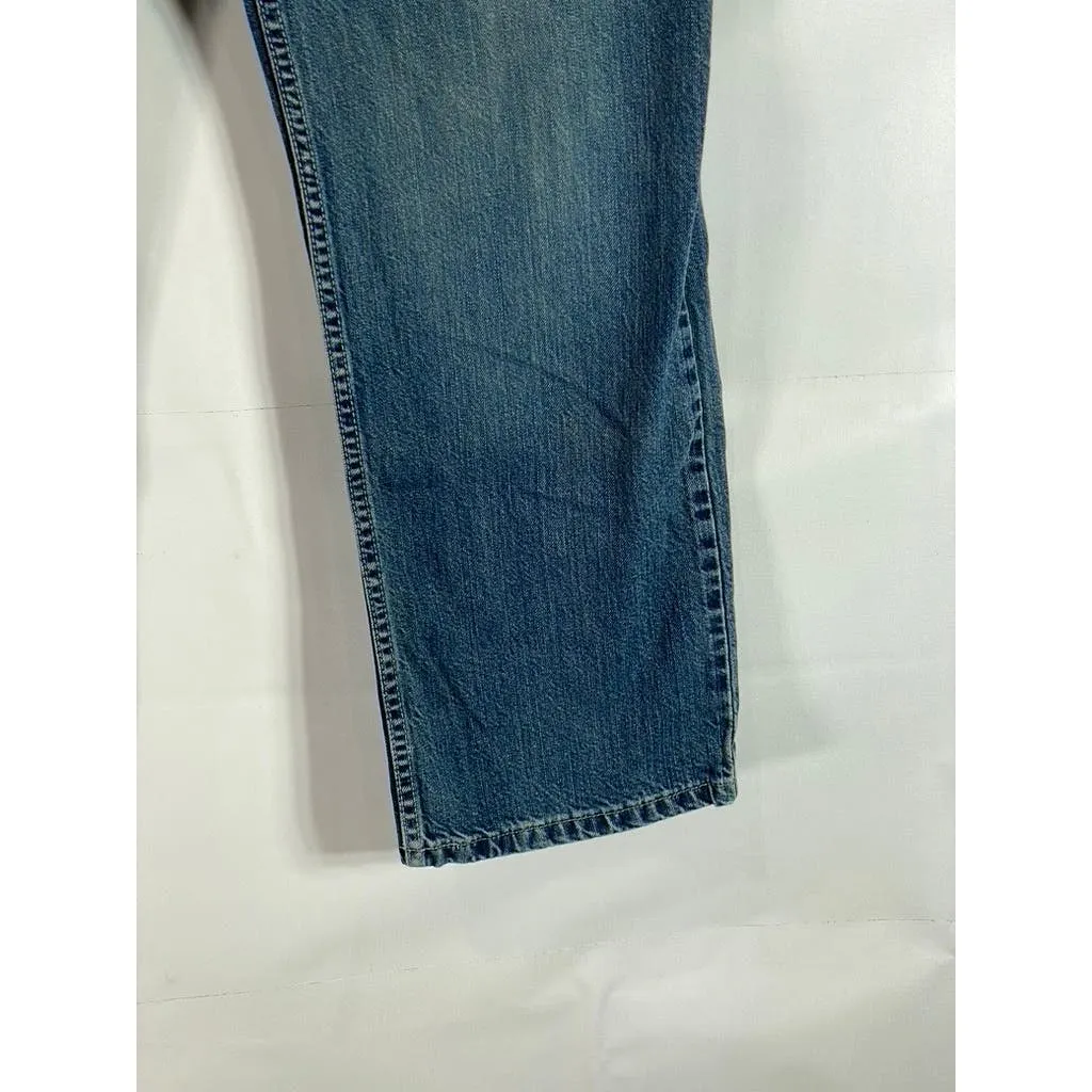TASSO ELBA Men's Blue Vintage Classic Straight-Leg Five-Pocket Jeans SZ 33X30