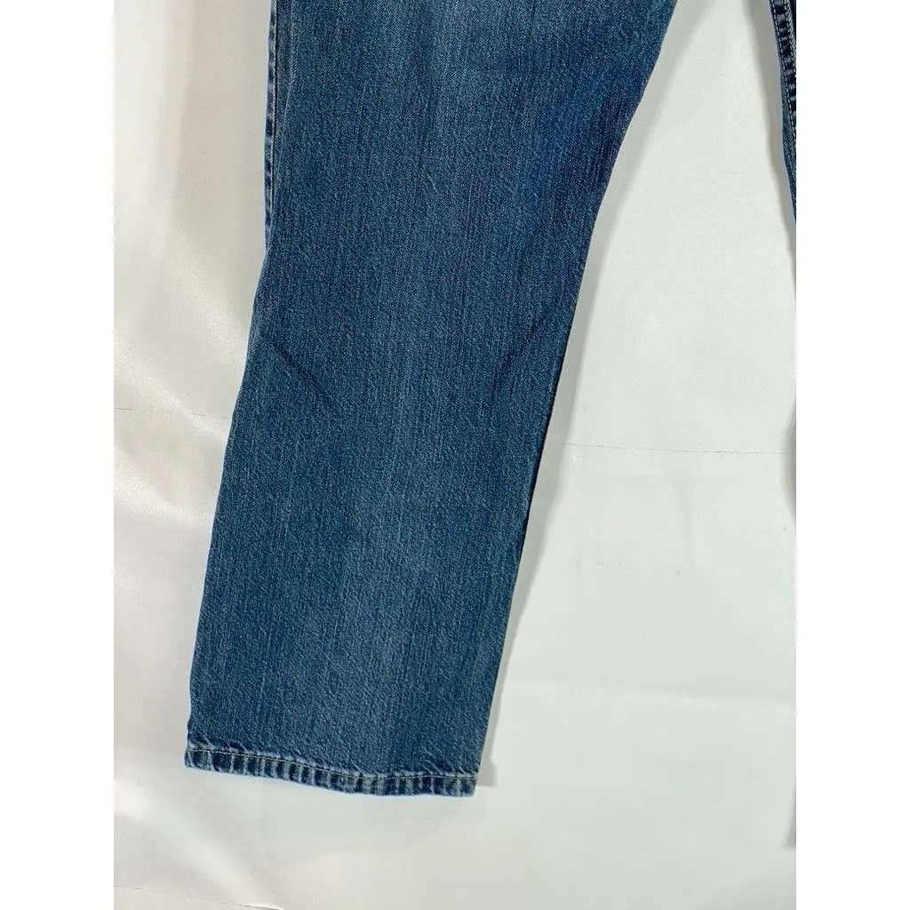 TASSO ELBA Men's Blue Vintage Classic Straight-Leg Five-Pocket Jeans SZ 33X30