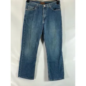 TASSO ELBA Men's Blue Vintage Classic Straight-Leg Five-Pocket Jeans SZ 33X30
