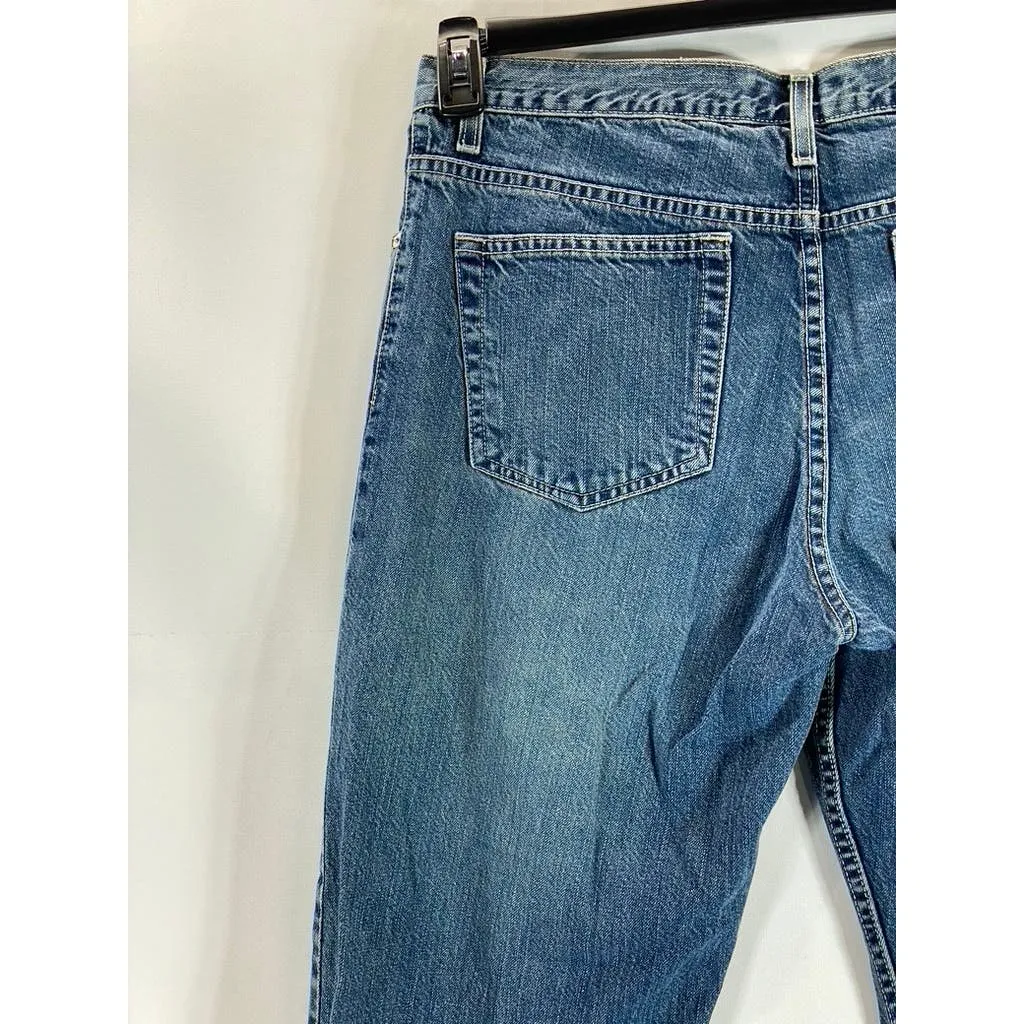 TASSO ELBA Men's Blue Vintage Classic Straight-Leg Five-Pocket Jeans SZ 33X30