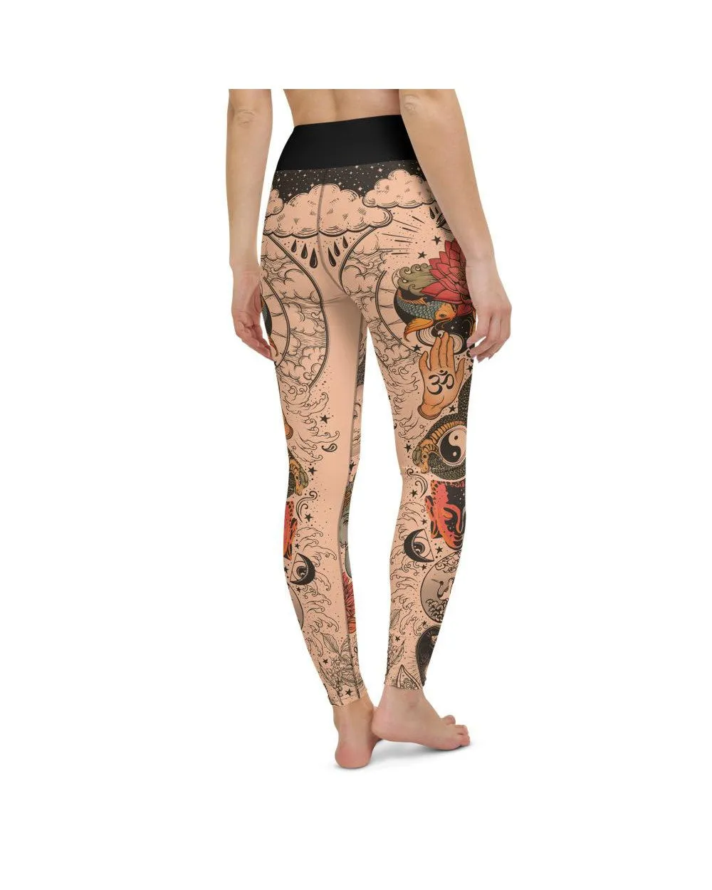 Tattooed Lotus Yoga Pants