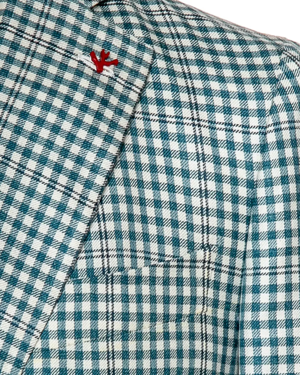 Teal and Cream Check with Windowpane Sportcoat