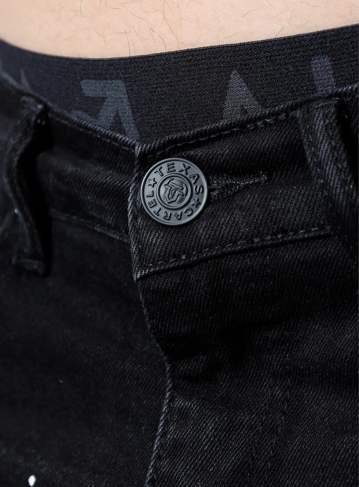 Texas Vintage Holographic Repair Jeans
