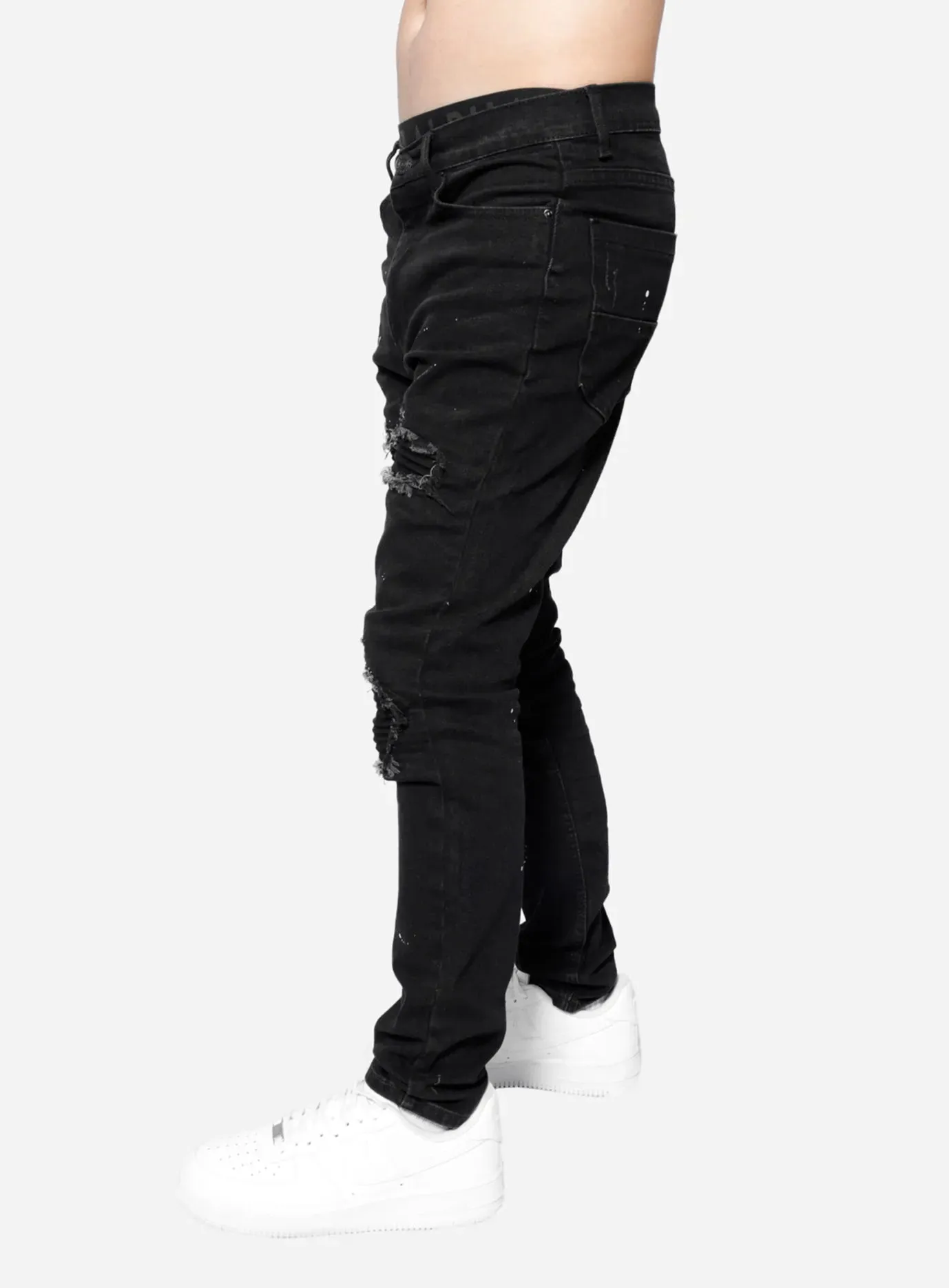 Texas Vintage Holographic Repair Jeans