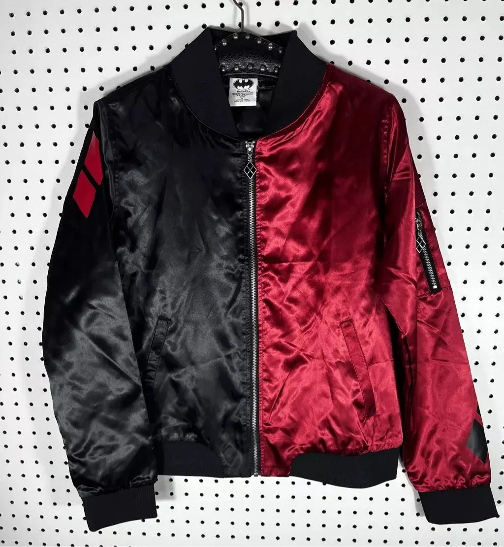 The Batman Harley Quinn Bomber Leather Jacket