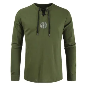 The Schiavone V Neck Long Sleeve Shirt