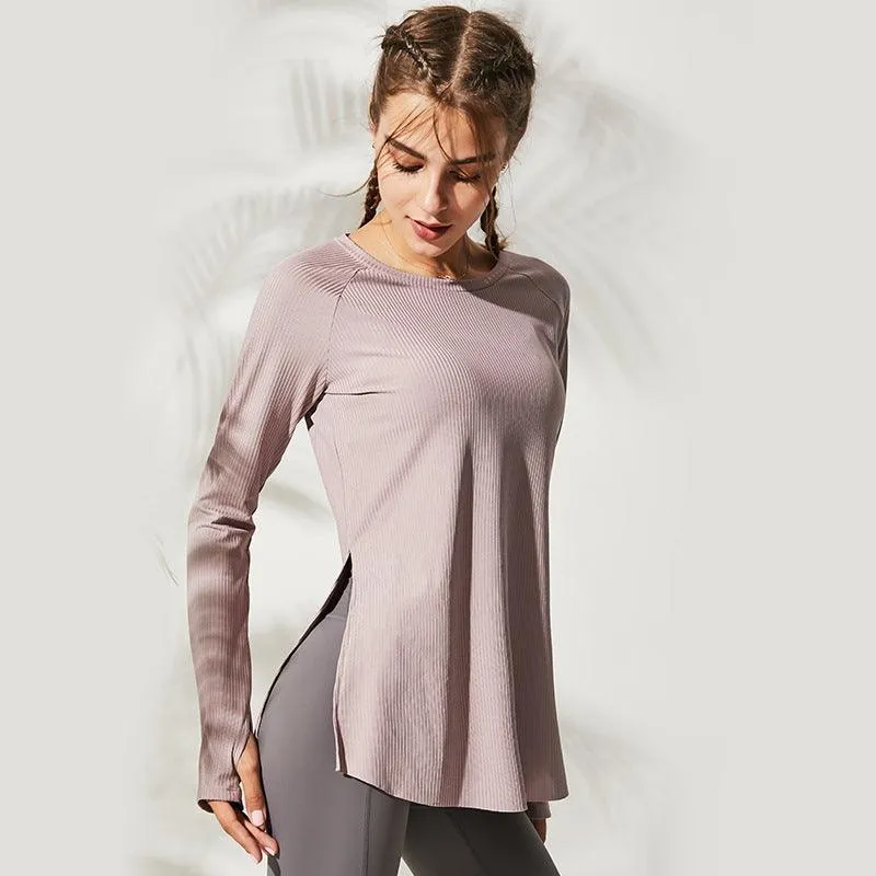 Threaded Long Sleeve Yoga Wear