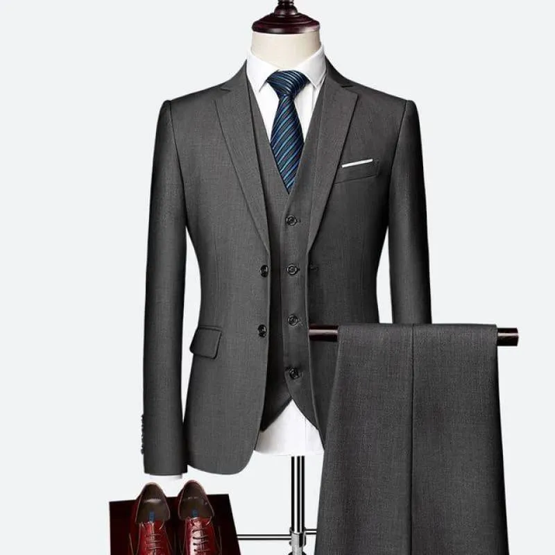 Three Piece Formal Business Men's Suits