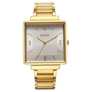 Titan Karishma Silver Dial Watch for Men, 10005YM02
