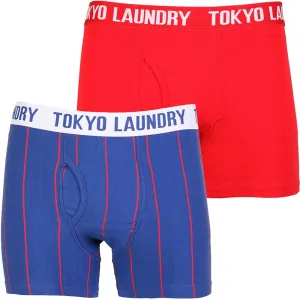 Tokyo Laundry Wainui Bay ( 2 Pack)  boxer shorts Tokyo Red & Sapphire