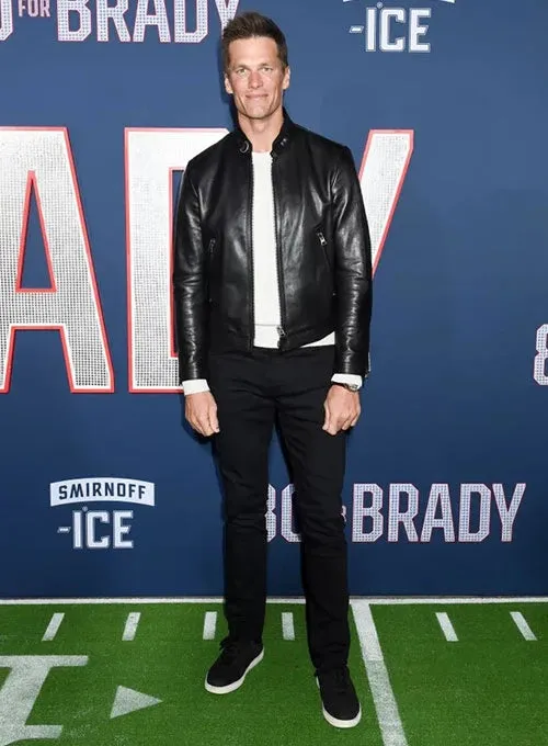 TOM BRADY LEATHER JACKET