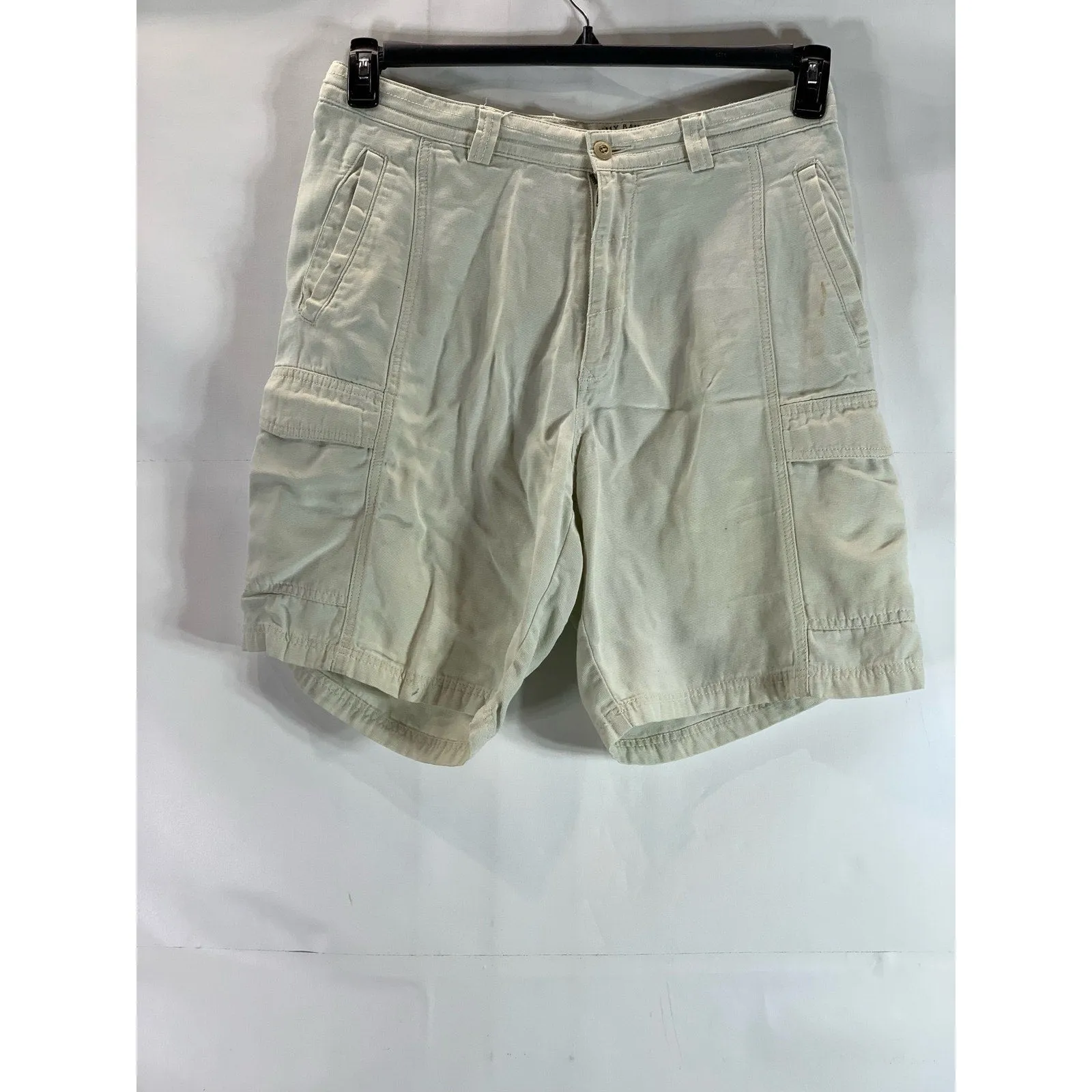 TOMMY BAHAMA RELAX Men's Beige Regular-Fit Cargo Shorts SZ 34