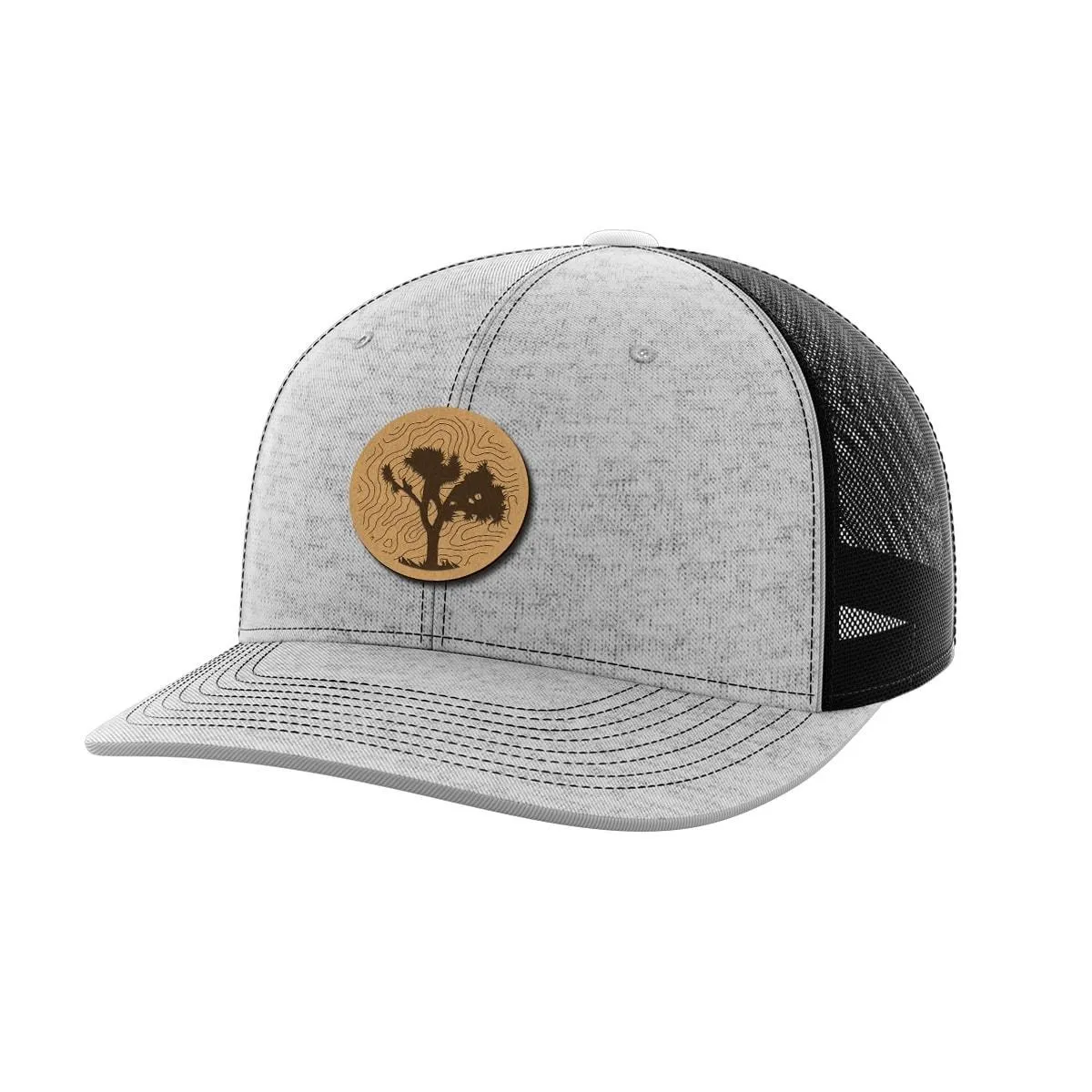 Topo Tree Leather Patch Hat