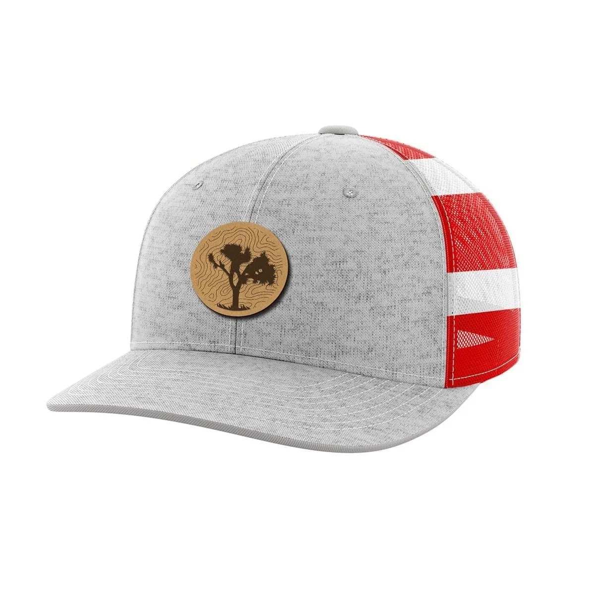 Topo Tree Leather Patch Hat