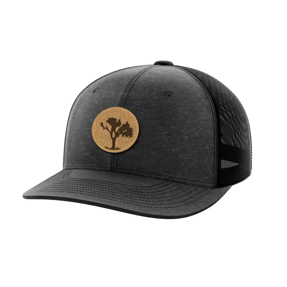 Topo Tree Leather Patch Hat