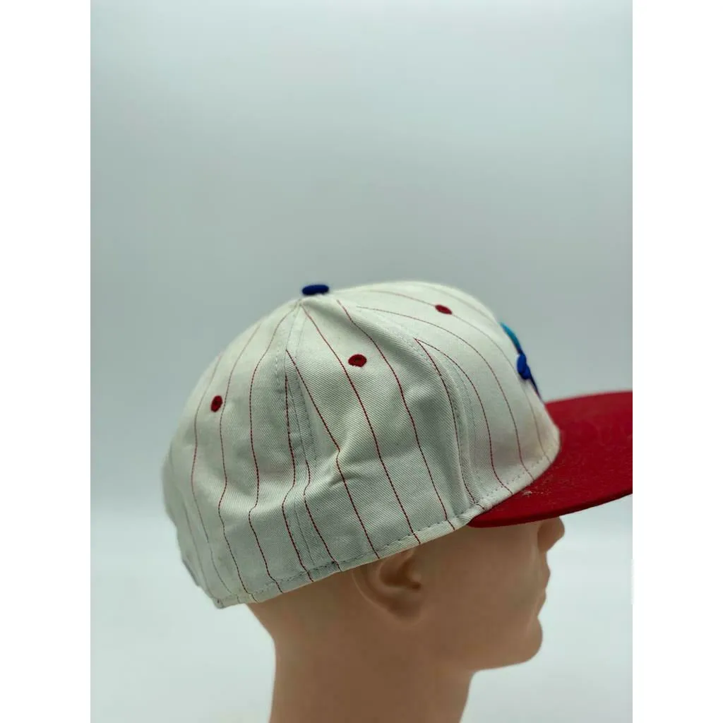 Toronto Blue Jays MLB New Era 59FIFTY Hat-White/Red with stripes Size-7 3/4