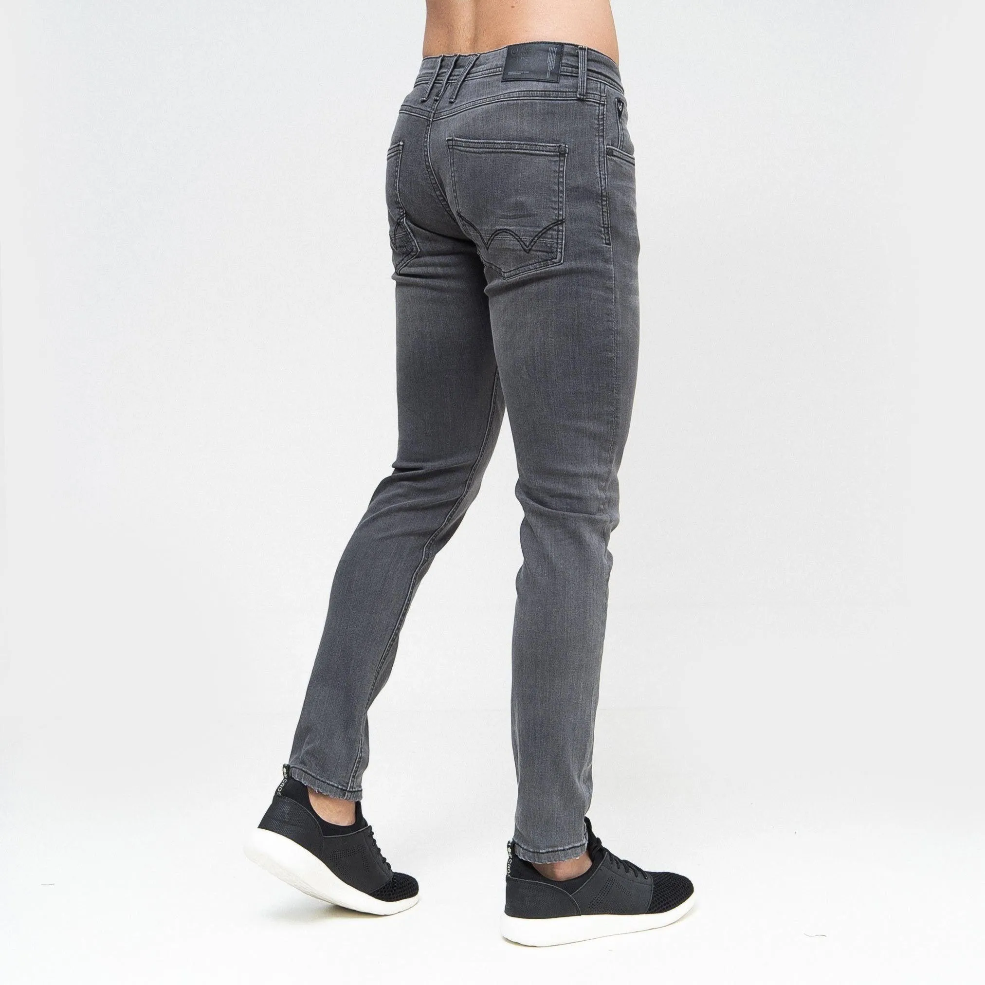 Tranfold Slim Fit Jeans Twin Pack Grey/Tinted Blue