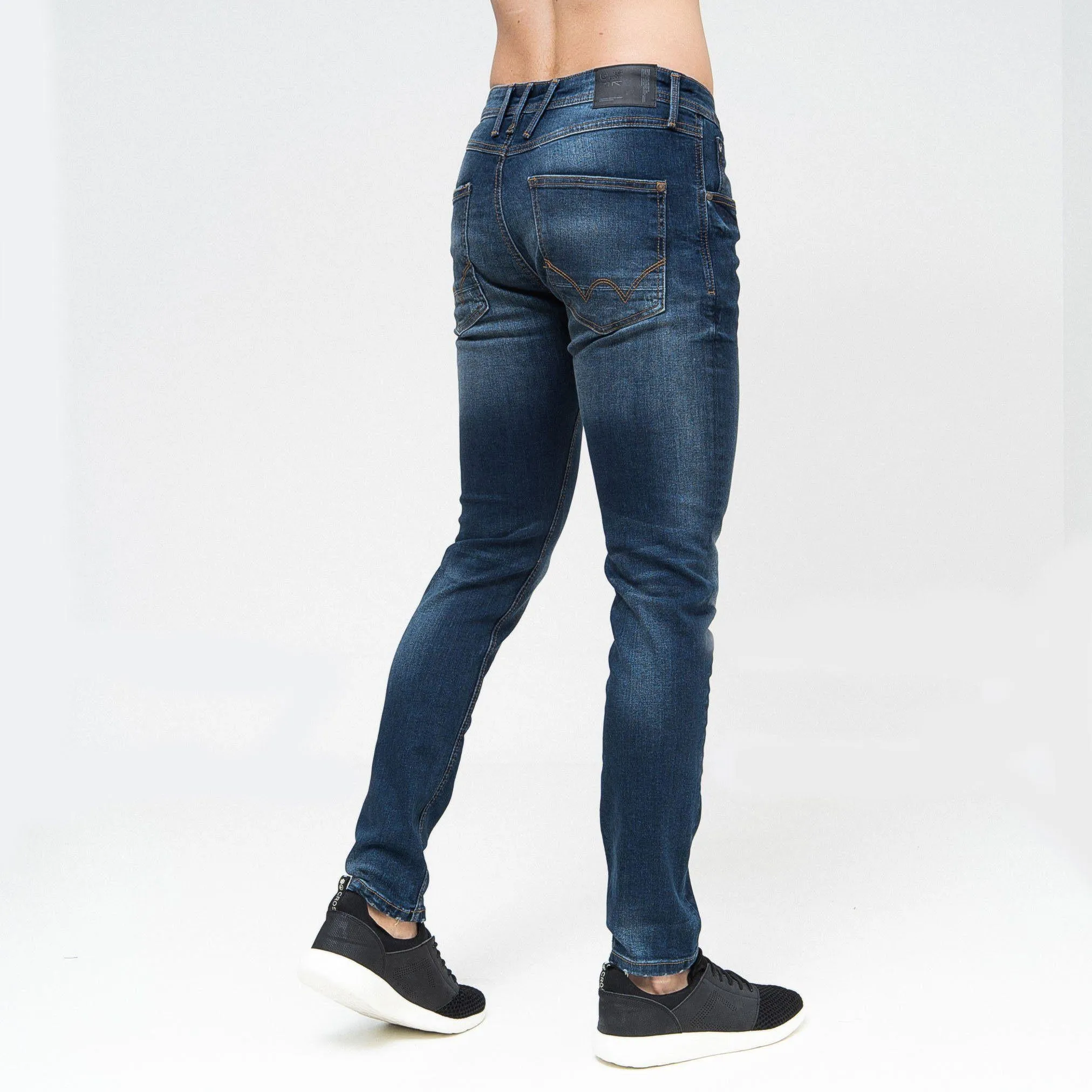 Tranfold Slim Fit Jeans Twin Pack Grey/Tinted Blue