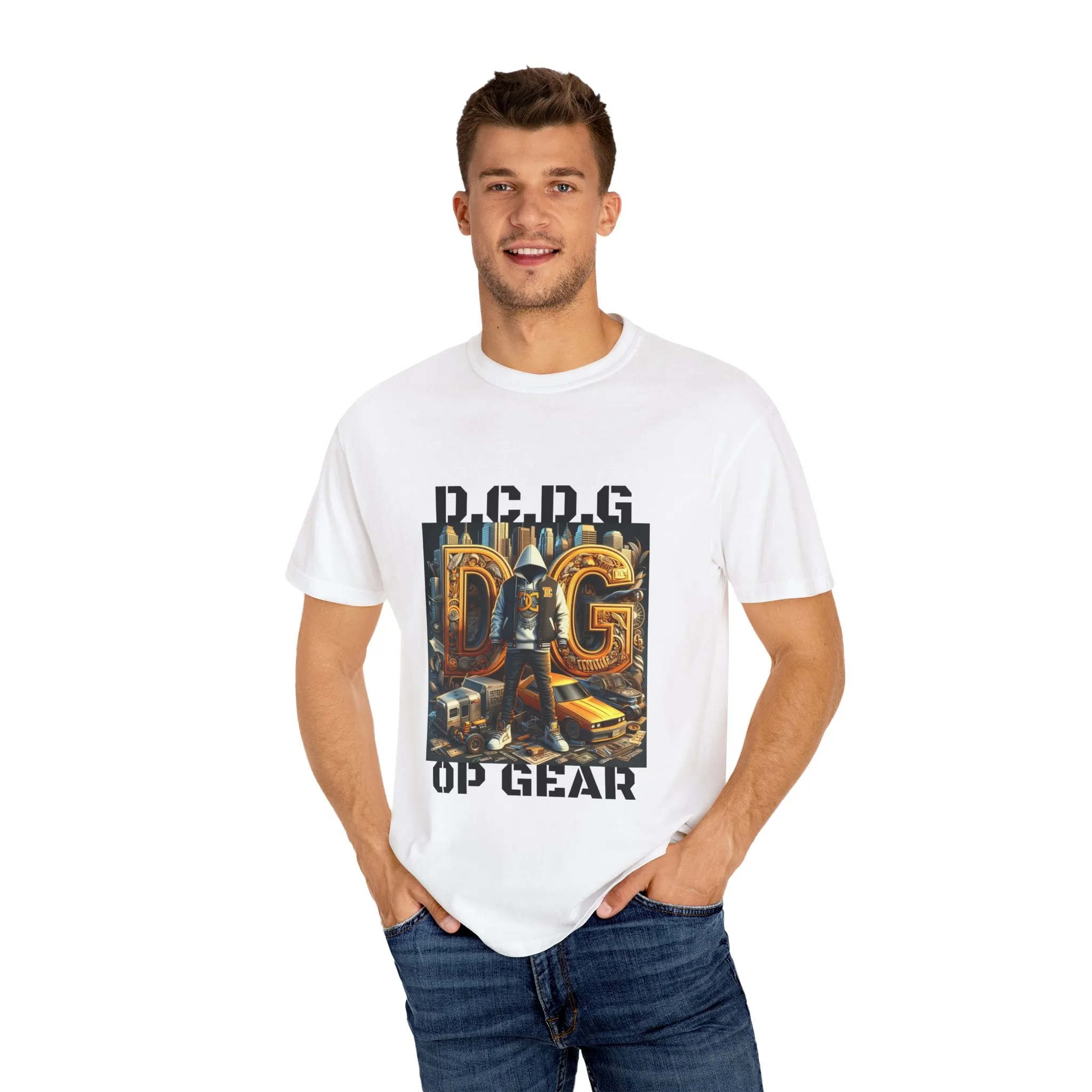 TrendPop Creations Custom Designed Unisex Garment-Dyed T-shirt