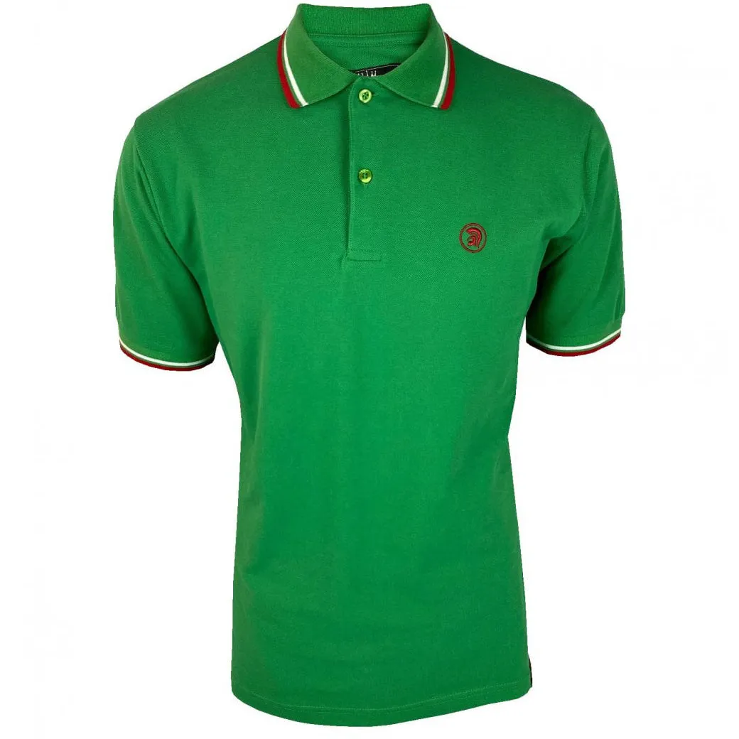 Trojan Twin Tipped Pique Polo Green