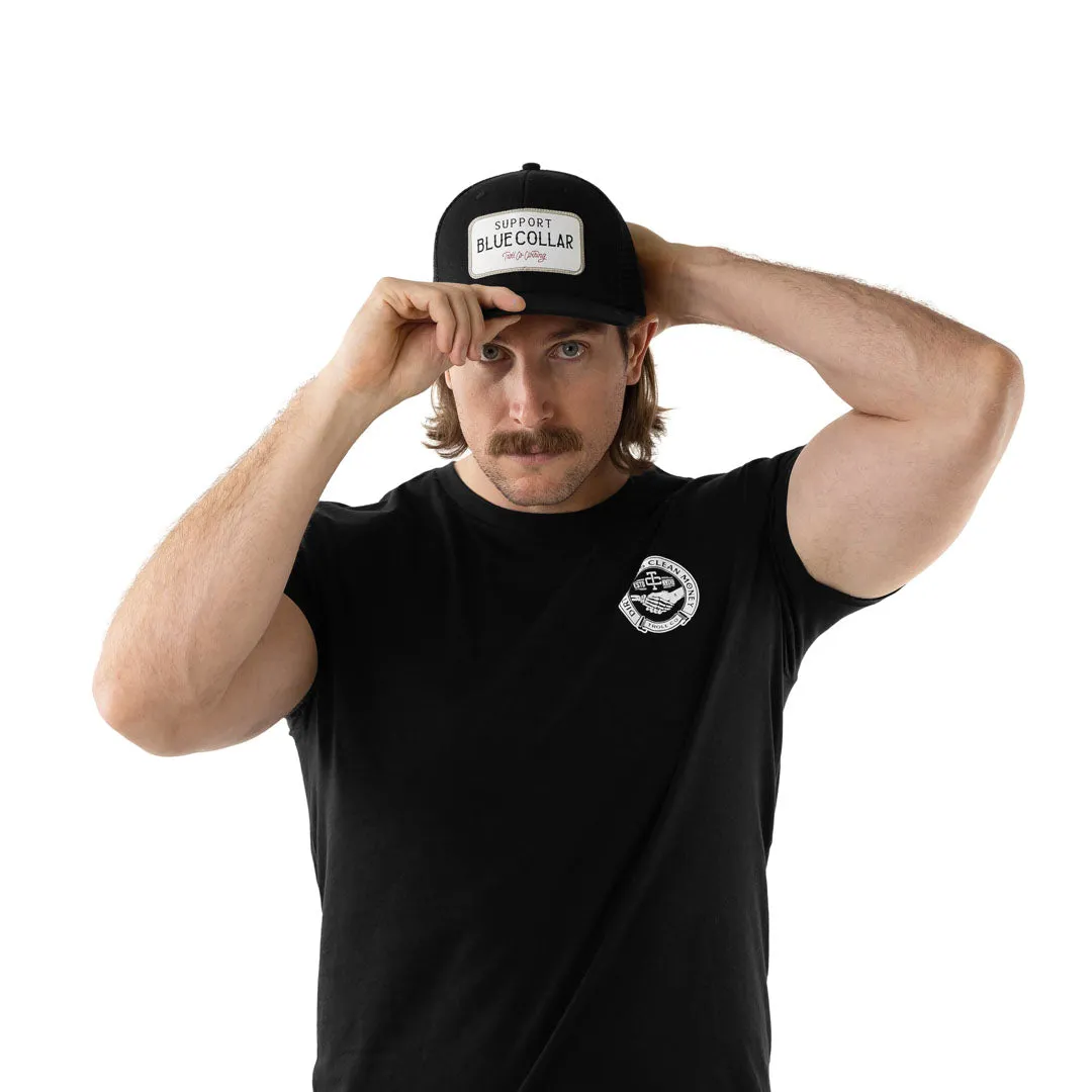 Troll Co. Fortify "Support Blue Collar" Patch Mesh Snapback Hat