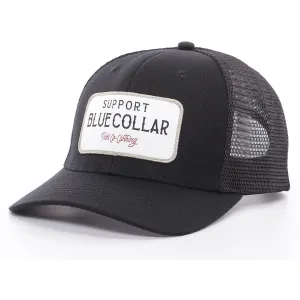 Troll Co. Fortify "Support Blue Collar" Patch Mesh Snapback Hat