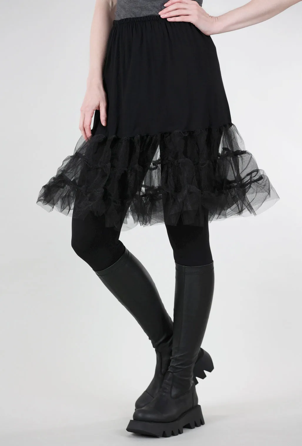 Tutu Layer Skirt, Black