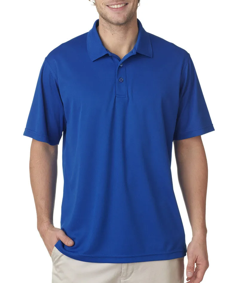 ultraclub men's cool & dry mesh pique polo - royal (5xl)