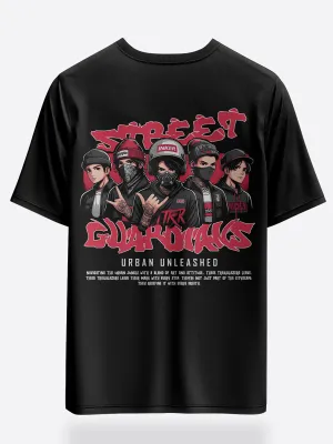 Unisex Oversized Graphic Tees Street Guardians T-Shirt