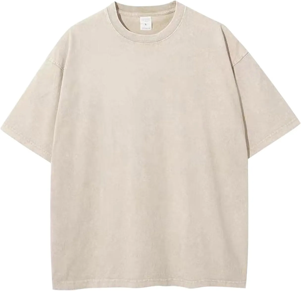 Unisex Oversized T-Shirts Heavy Cotton Y2k Tee Loose Fit Short Sleeve Casual Gym Tshirts for Men Women Summer Basic Tops 2025