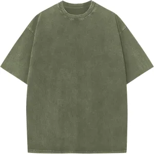 Unisex Oversized T-Shirts Heavy Cotton Y2k Tee Loose Fit Short Sleeve Casual Gym Tshirts for Men Women Summer Basic Tops 2025
