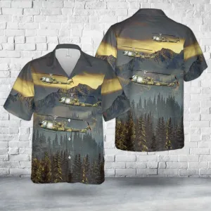 US Army 335th Assault Helicopter Company UH-1B Hawaiian Shirt