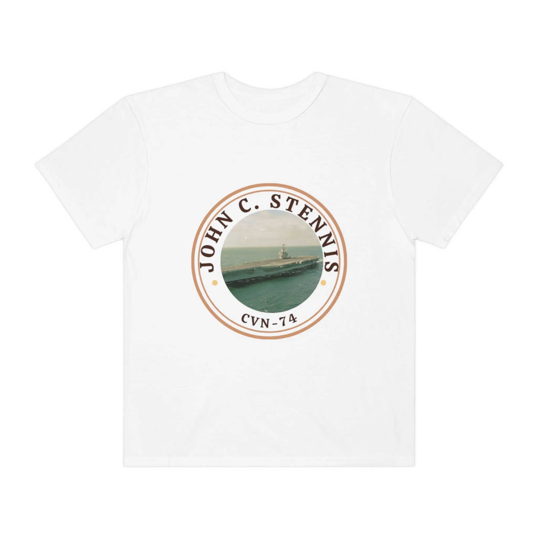 US John C. Stennis United States Ships POD Unisex Garment-Dyed T-shirt