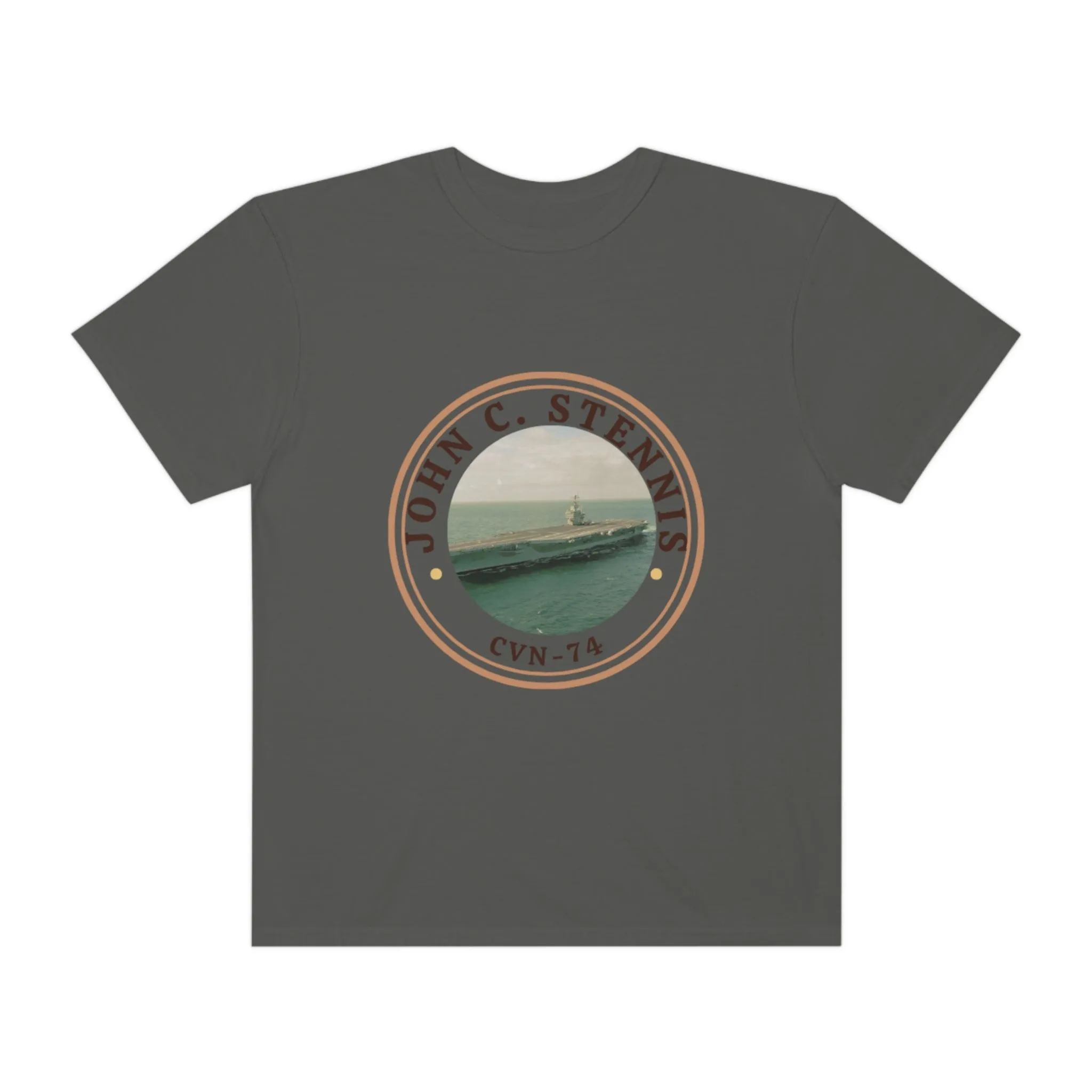 US John C. Stennis United States Ships POD Unisex Garment-Dyed T-shirt