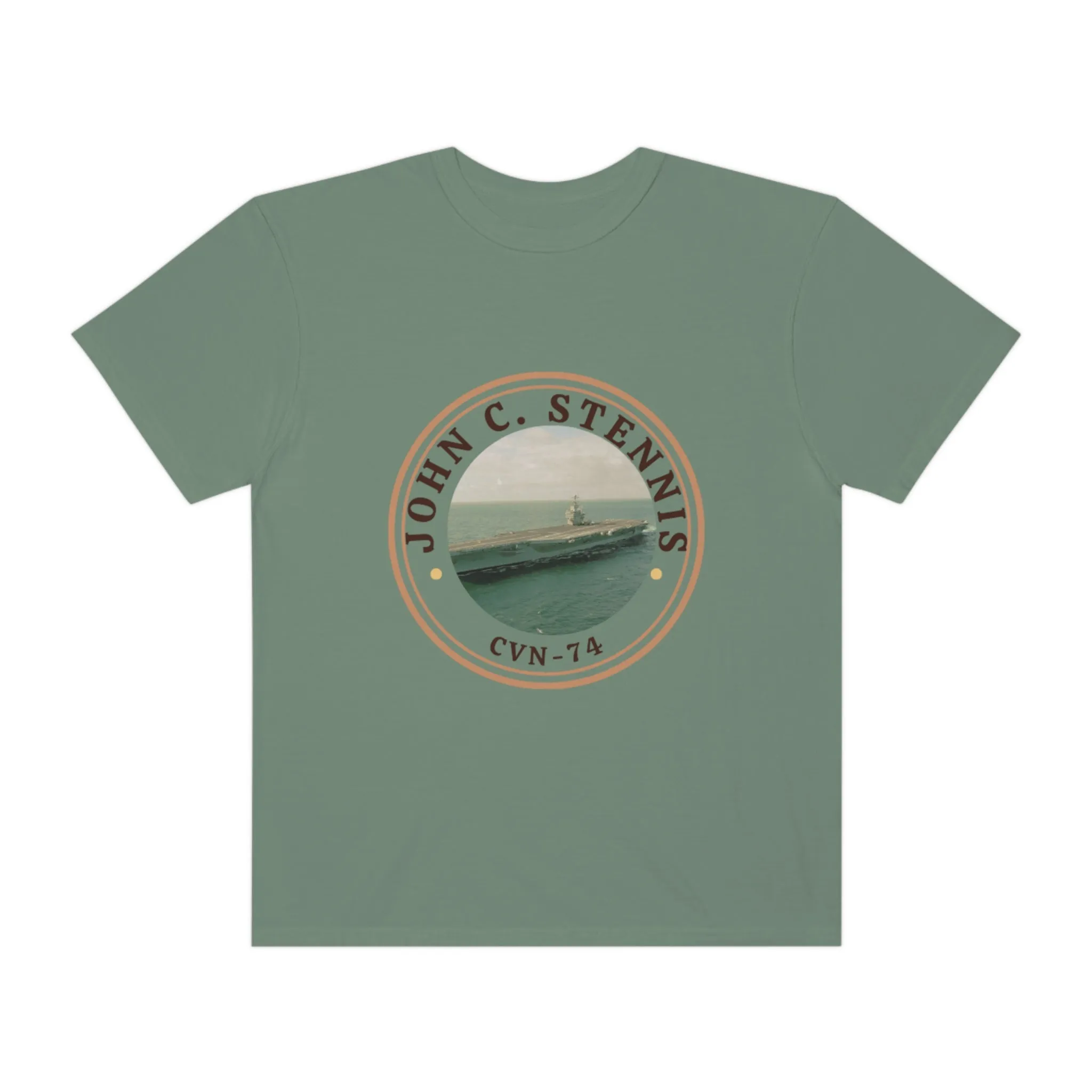 US John C. Stennis United States Ships POD Unisex Garment-Dyed T-shirt