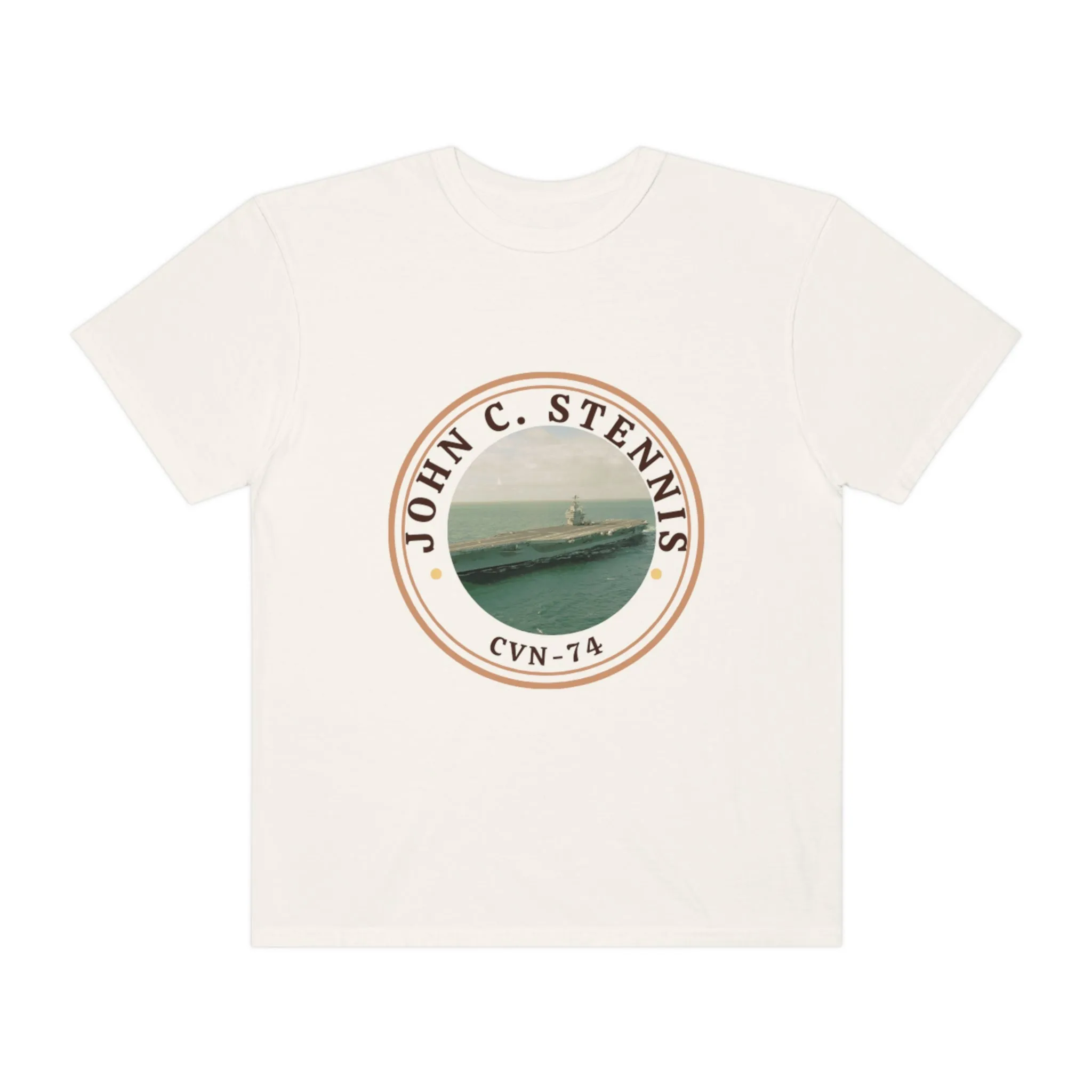 US John C. Stennis United States Ships POD Unisex Garment-Dyed T-shirt