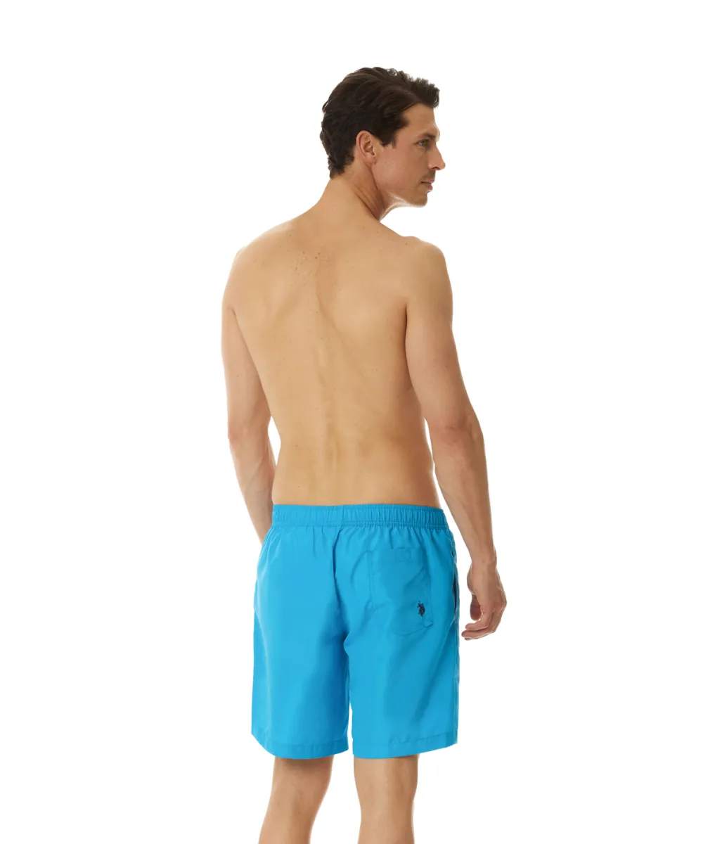 US POLO MENS BEACH BOXER SHORTS WITH U.S. POLO ASSN PRINT.