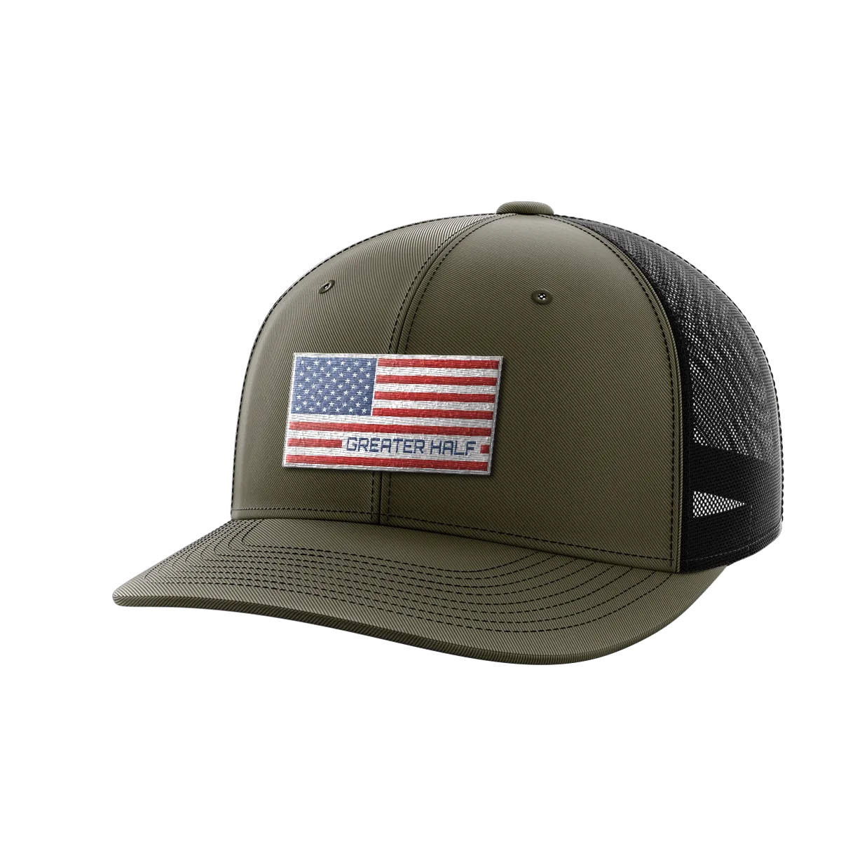 USA Flag Woven Patch Hat
