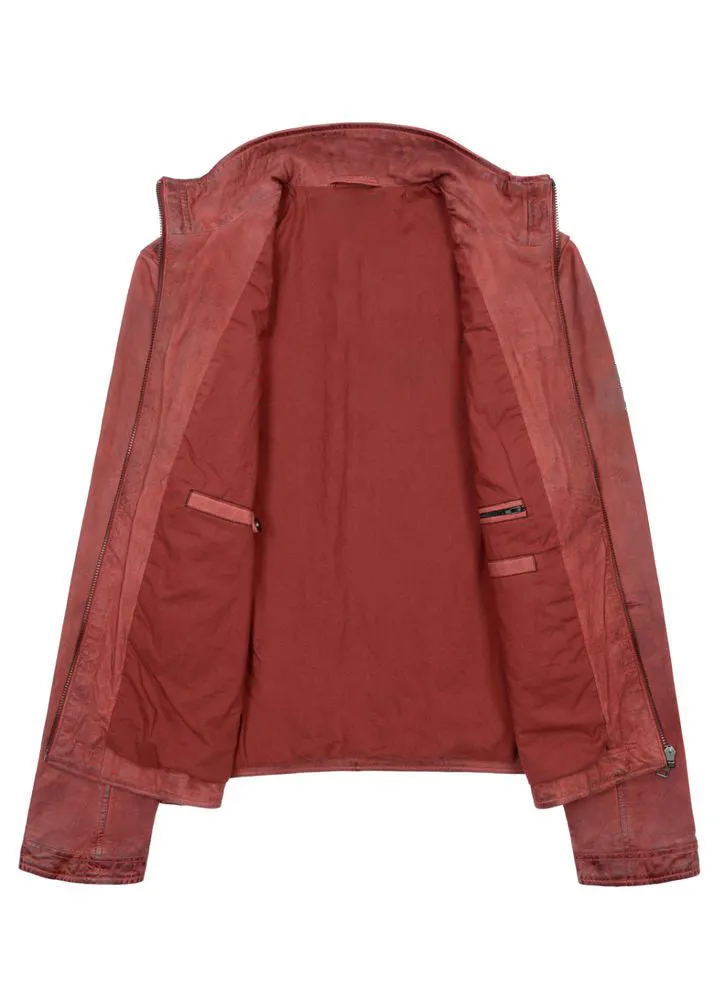 Used Look Leather Jacket for Men's by TJS