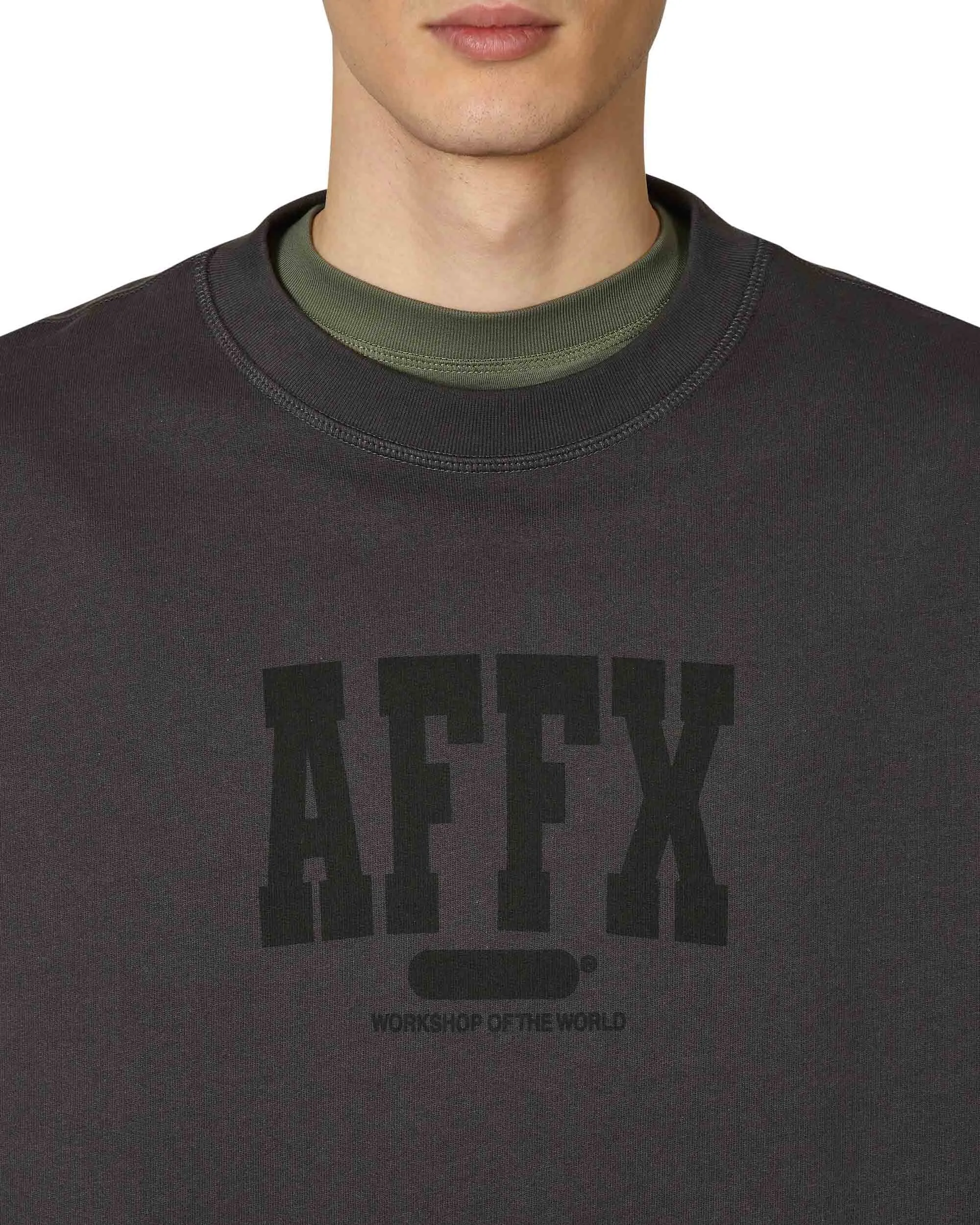 Varsity Crewneck Sweatshirt Black