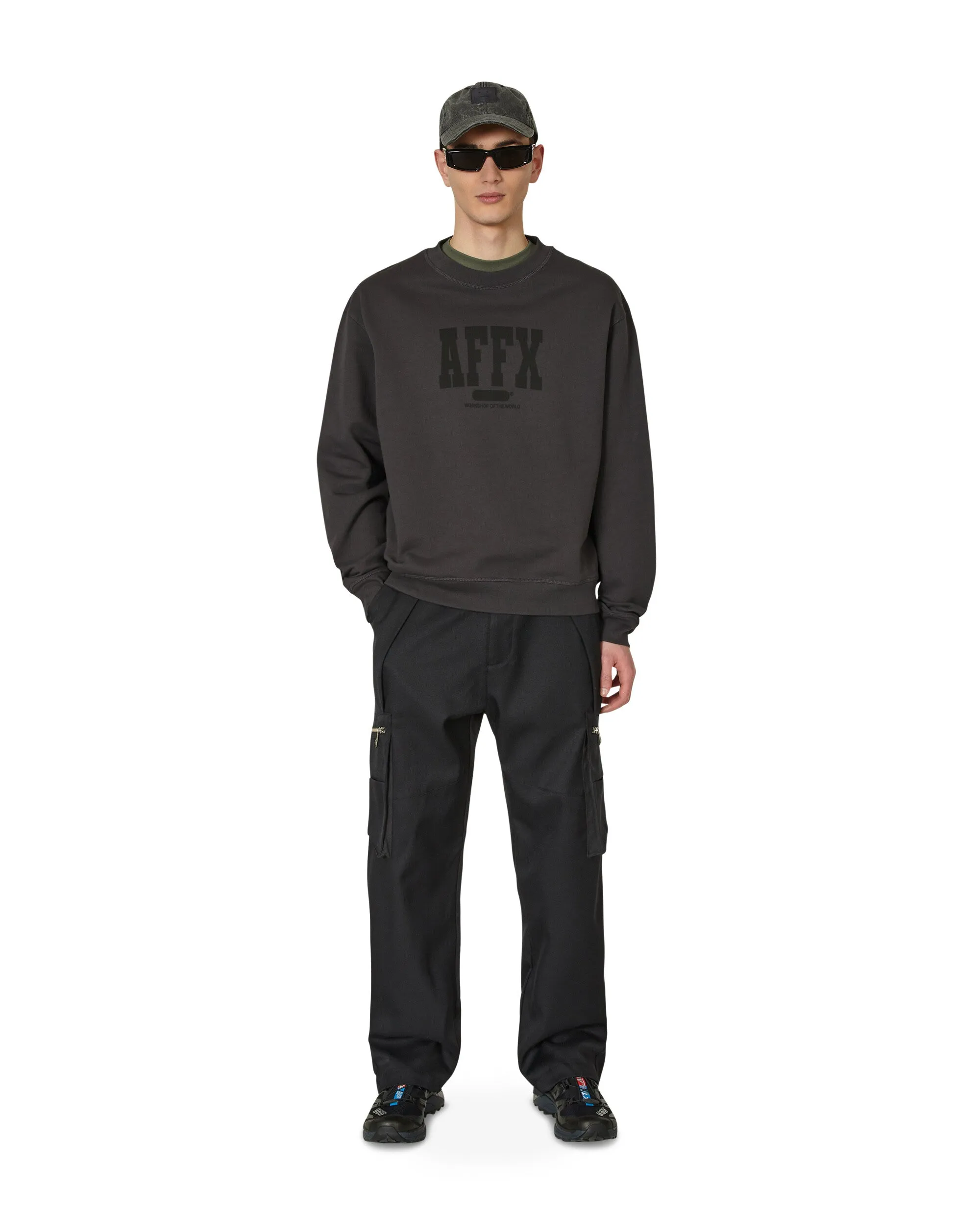 Varsity Crewneck Sweatshirt Black