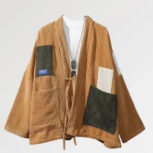 Velvet Embroidered Kimono 'Akidori'