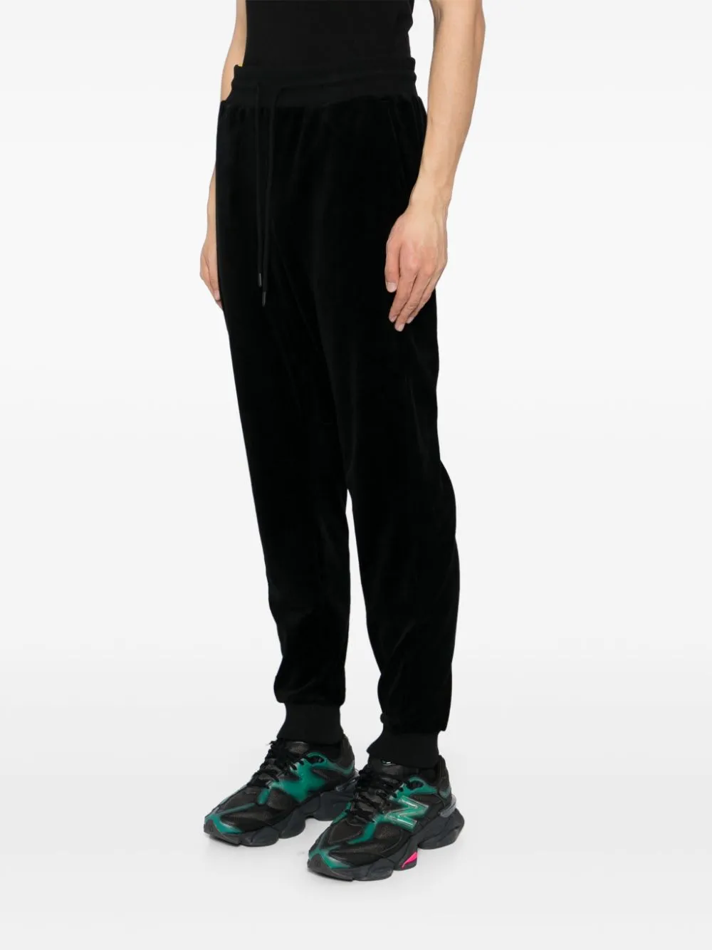velvet track pants
