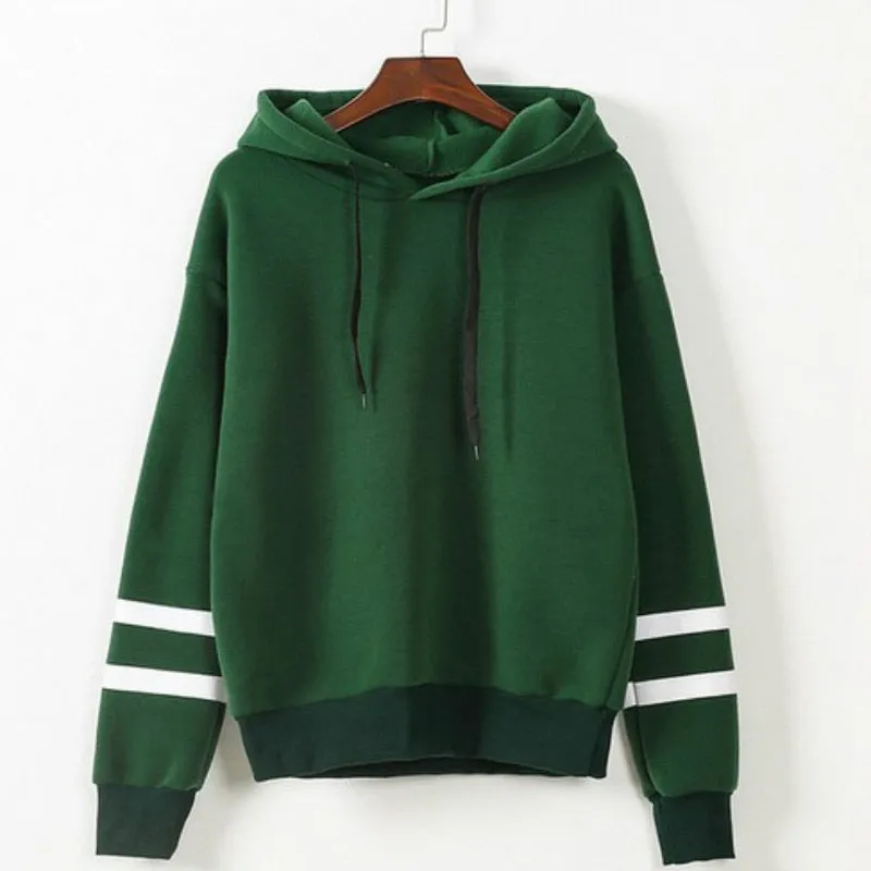 VenusFox Autumn Women Casual Long Sleeve Hooded Pullover Sweatshirts